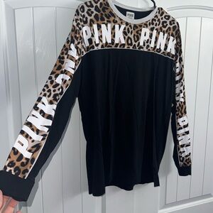 PINK VS Leopard Print Long Sleeve